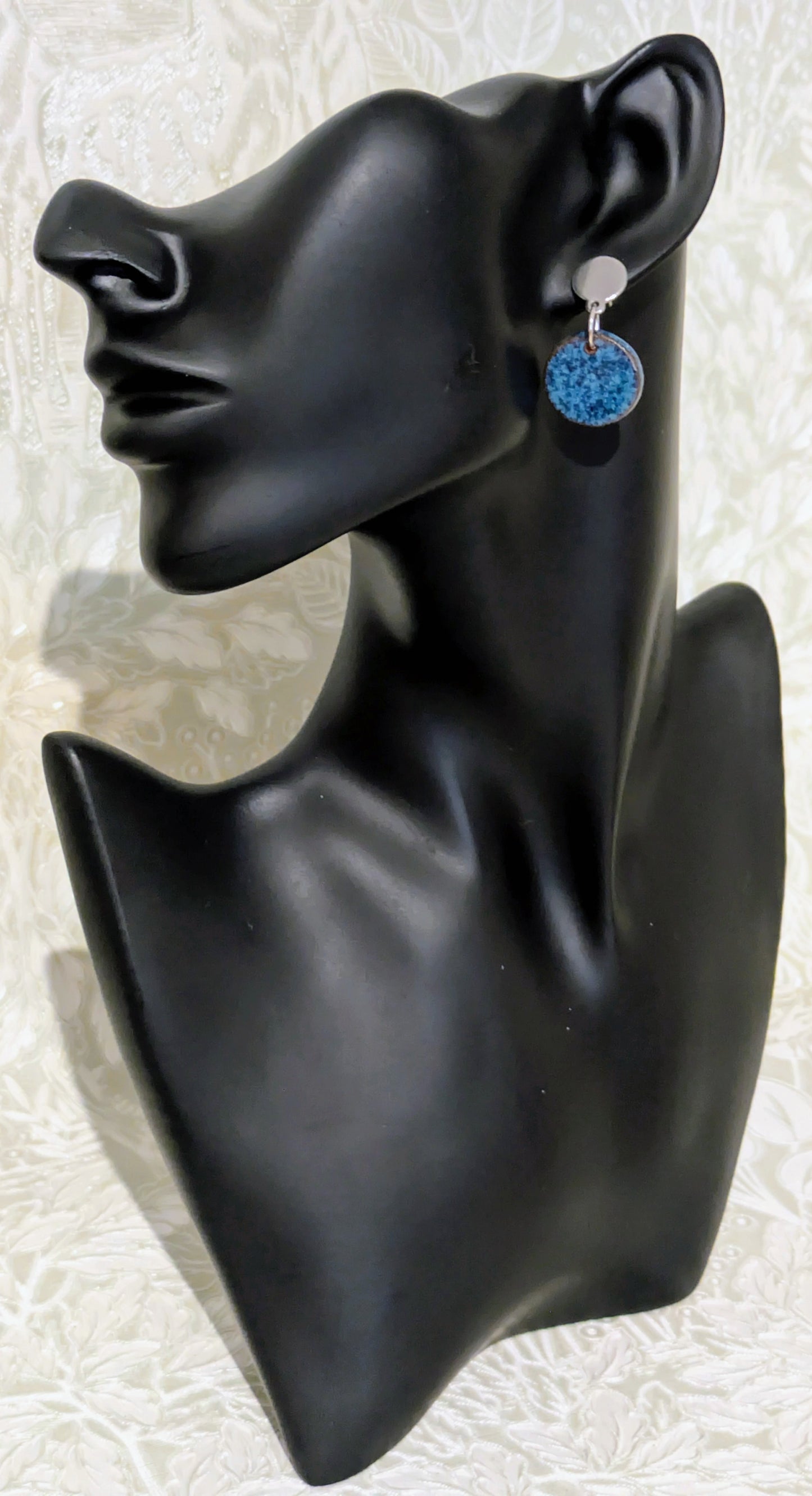 Bold Blue Drop Earrings