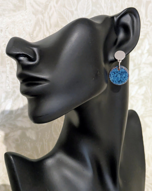 Bold Blue Drop Earrings