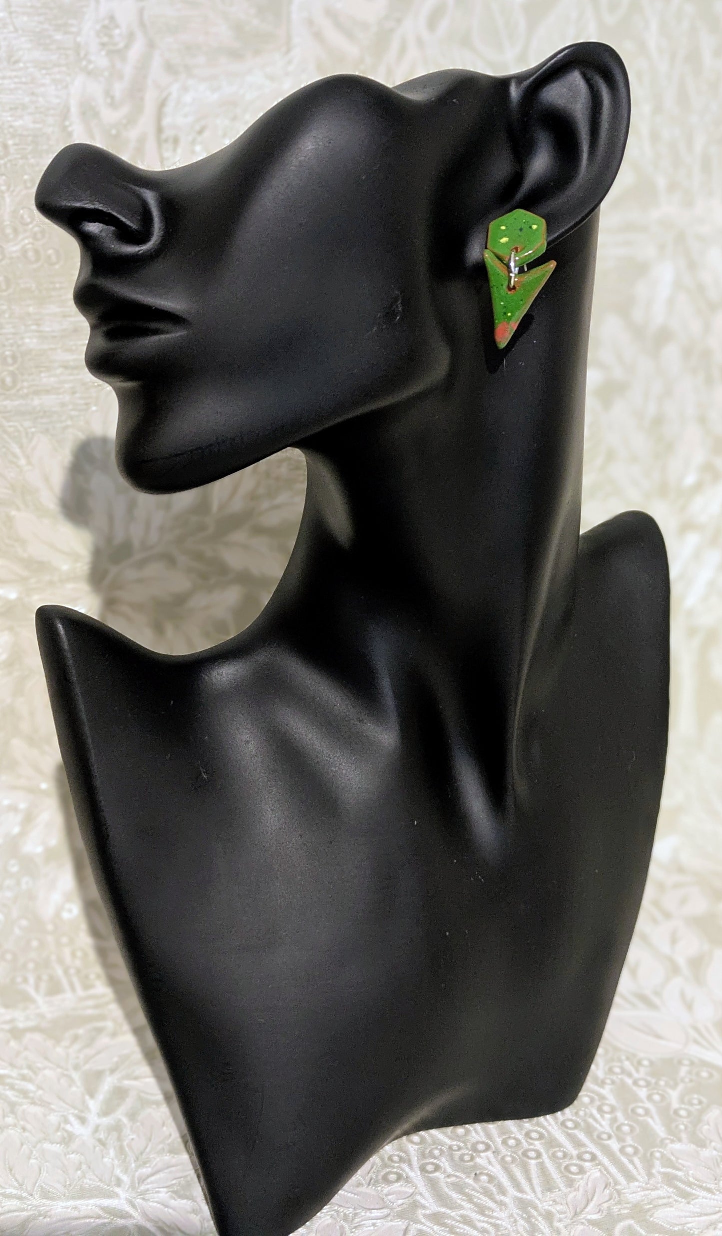 Vibrant Green Drop Earrings