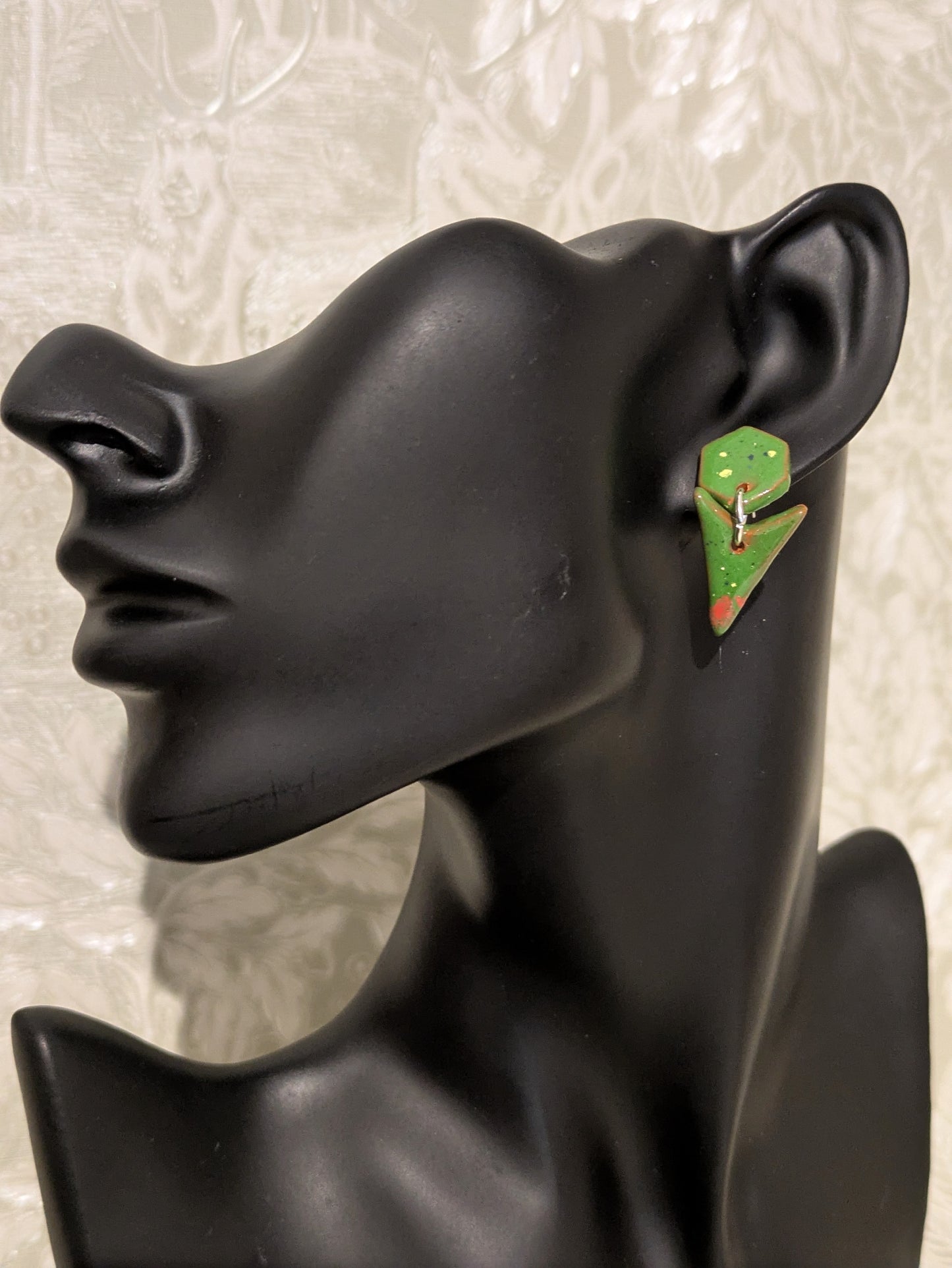 Vibrant Green Drop Earrings