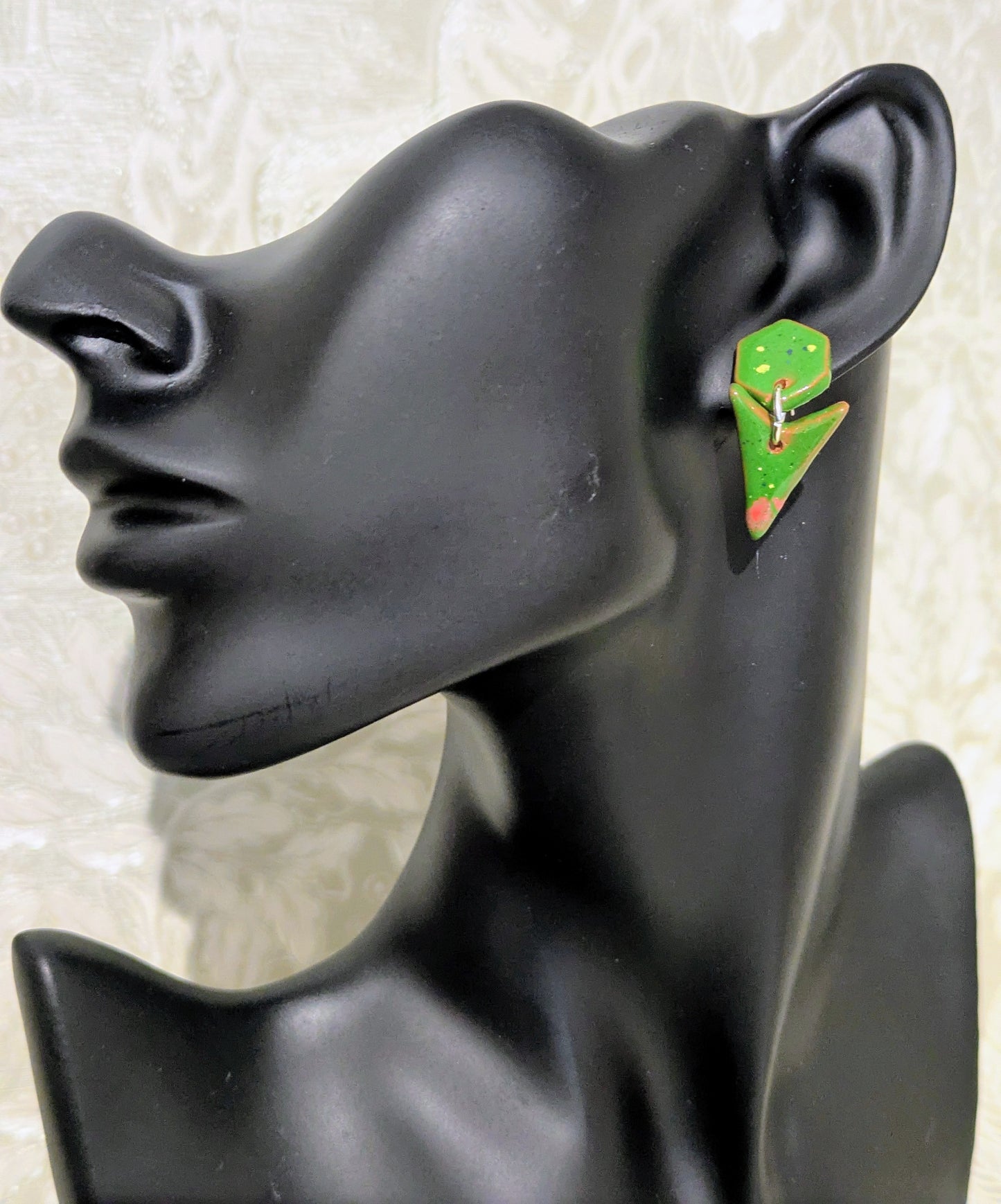 Vibrant Green Drop Earrings